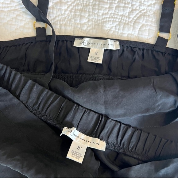 RYA MAGNOLIA BRALETTE SET Black Floral Embroidered Size Small S NWT - Picture 4 of 9